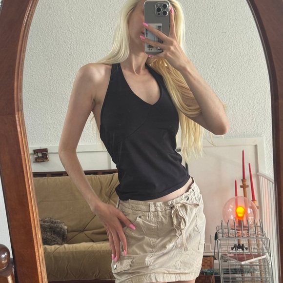 Tops - Black Halter Neck Top